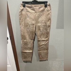 Miraclebody Brown with Designs Straight Leg Pants